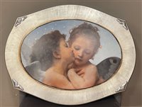 Painting Sovrani in Wood QUADRO BACIO PUTTINI - QUADRO BACIO PUTTINI